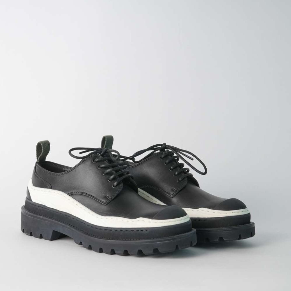 Dior x Sacai Black Men's Derby Shoes Sz 8 Orig. $1600